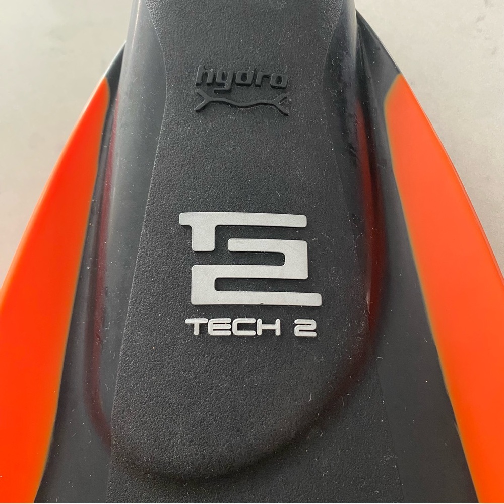 Hydro Tech 2 Swim and Bodyboarding Fins - Size 6-7 Black and Orange - Picture 3 of 7